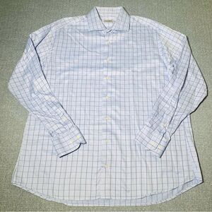 Vintage Gitman Bros USA Made Mens Large Button Front Dress Business Casual Shirt